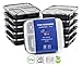 Chef's Star 3 Compartment Reusable Food Storage Containers with Lids - Microwave Safe - Dishwasher Safe - Bento Lunch Box - Stackable - 10 Pack