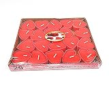 ALIMITOPIA 20pcs Heart-Shaped Candle,Romantic Love Smokeless Sweet Scented Candle(Red)