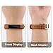 Tobfit Leather Bands Compatible with Fitbit Alta/Alta HR Bands, Genuine Leather Replacement Wristbands, (Tan+Rose Gold, 5.5''-8.1'')