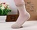 Floosum 4 to 6 Pairs Lace Socks Transparent Ultra Thin Fishnet Socks Elastic Short Mesh Sheer Socks for Women