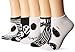 Disney Women's Nightmare Before Christmas 5 Pack No Show Socks, White/Black Assorted, 9-11 Fits Shoe Size 4-10.5