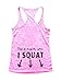 Funny Threadz This is Exactly Why I Squat Text on Back Of Burnout Squats Tank Top