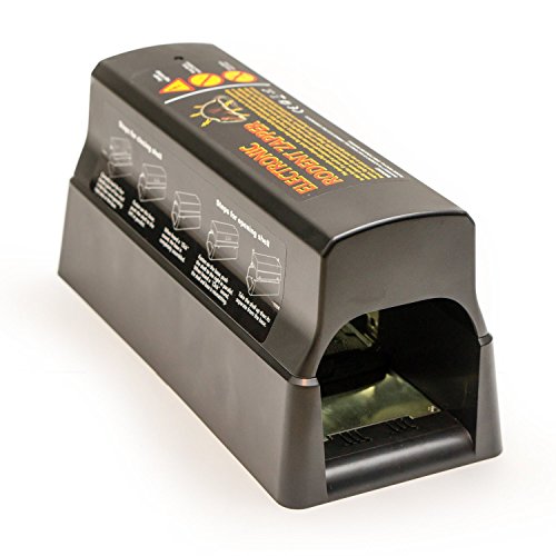 Electric Mouse Trap Zapper - Never Touch &amp; Never See Design - Kill Rats, Squirrels, Mice, &amp; Other Rodents Repeatably &amp; Safely - Plug-In &amp; Cordless - Safer Than Repellent or Poison