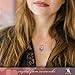 Angelady Gemstone Created Infinity Pendant Necklace Gifts for Women Girls Crystal from Swarovski ， Princess Crown Necklace Graduation Present