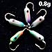 Krazywolf 25 Pieces Glow in Dark Ice Fishing Jig Kit