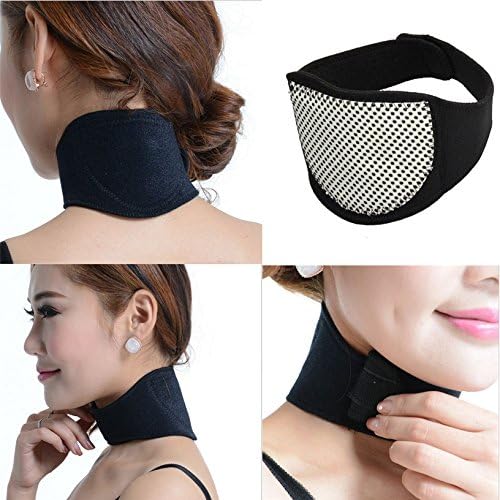 Health Care Magnetic Therapy Neck Support Protection Spontaneous Tourmaline Heating Headache Belt Neck Massager