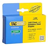 Tacwise1220 140 Series 1/2-Inch Stainless Steel Staples, Box of 2000-Pack (1220)
