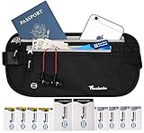 Travelambo Money Belt For Travel with 2x Passport Holders Wallet and 10x Credit Card RFID Sleeves