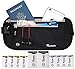 Travelambo Money Belt RFID Blocking Travel Wallet Passort Holder With Bonus RFID Sleeves Minimalist Wallet