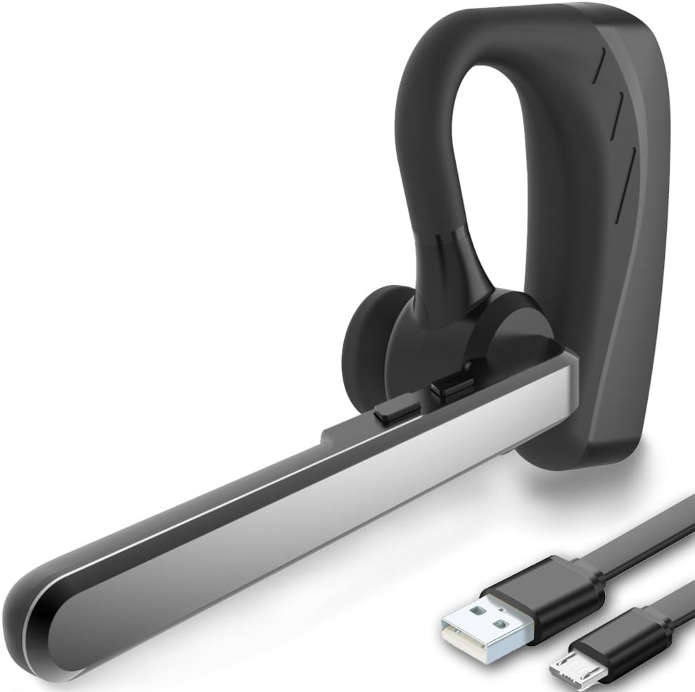 Bluetooth Headset, HandsFree V4.1 Wireless Earpiece with Mic for Cell Phone, Car Bluetooth Headphones for iPhone Samsung Android