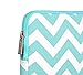 Mosiso iPad Pro 10.5 Case, Tablet Sleeve Bag for 2017 iPad 9.7 inch, iPad Air 2/Air, iPad 1/2/3/4, Canvas Fabric Protective Slim Pouch Cover, Chevron Hot Blue