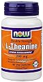 Now Foods, L-Theanine 200 Mg, Veg-Capsules, 60-Count (Pack of 3)