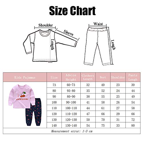 Meiju Baby pyjama voor jongens meisjes, herfst fruit dier print lange mouw kleding set katoen unisex mooie nachtkleding… - Image 6