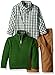 Nautica Baby Boys' Three Piece Set with Button Down Shirt, Sweater, and Pants