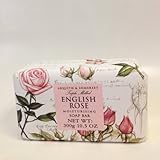 Asquith and Somerset Triple Milled English Rose Moisturising Soap Bar 300g 10.5 Oz