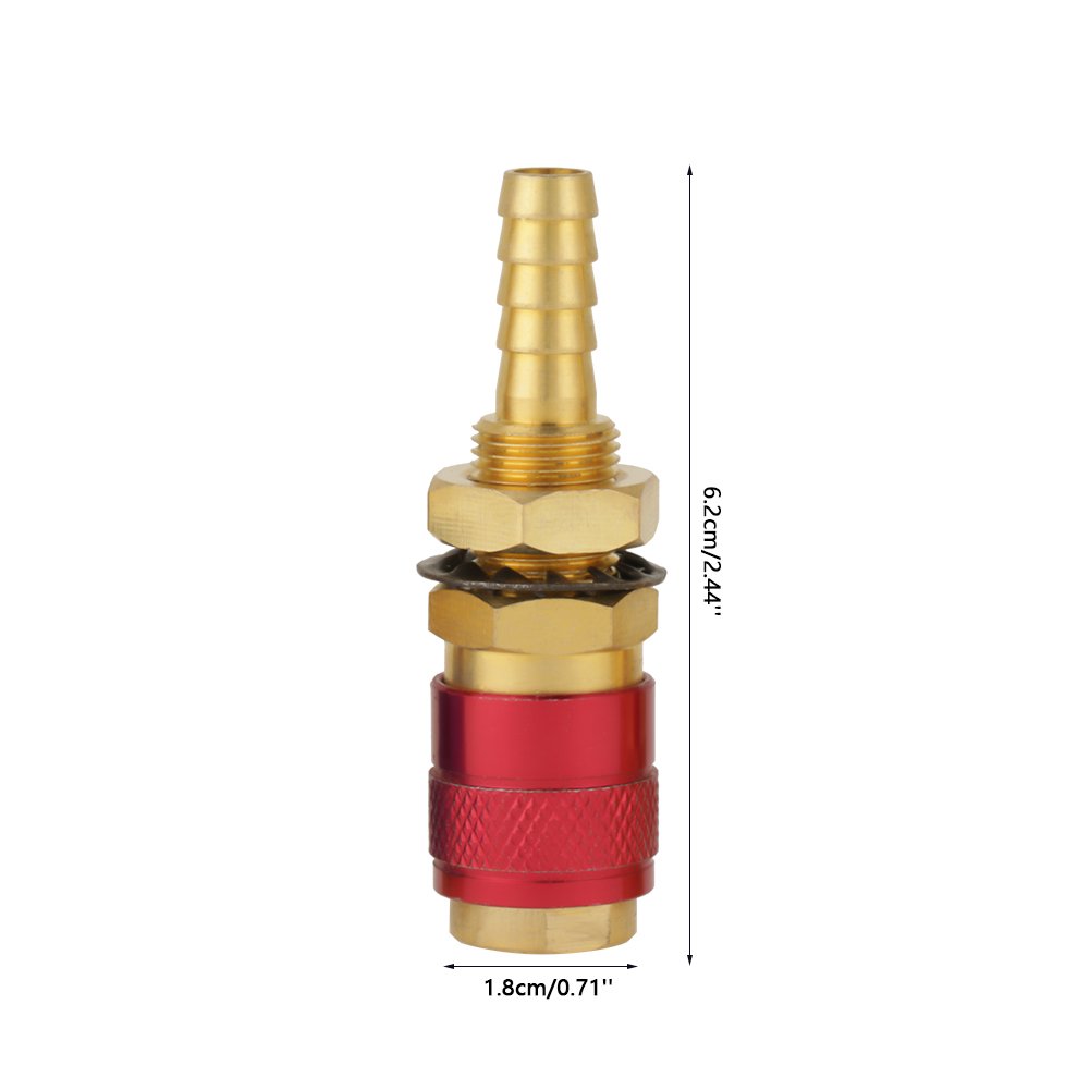 2PCS Water Cooled & Gas Adapter Quick Connector Fitting For TIG Welding Torch 8mm (two colors) - Image 3