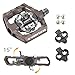 Venzo Click’R Shimano SPD Compatible Mountain Bike Sealed Pedals with Cleatsthumb 1