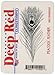 Deep Red Stamps Peacock Feather Rubber Cling Stamp 1.5 x 3.2 inches