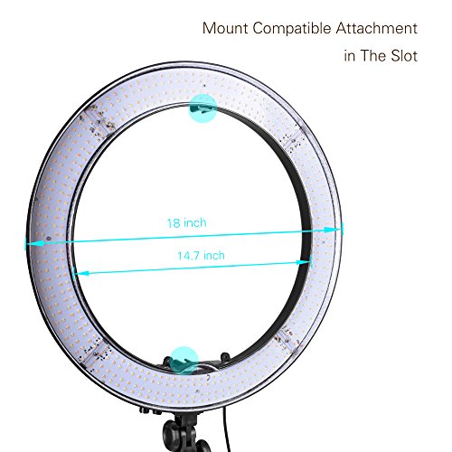 Emart-18-inch-480-LED-Ring-Light-Photography-55W-Dimmable-Adjustable-Color-Temperature3200K-5600K-Circle-Lighting-Kit-for-Makeup-Camera-Photo-Studio-Video-Shooting