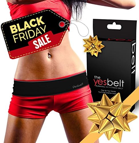 Running Belt - Fitness Belt - Waist Pack Without Uncomfortable Buckles - Fitness Belts - Hydration Belt Runners Belt - Great for Carrying iPhone 6 7 8 plus - Gym Workouts Walking Jogging Yoga Outdoor