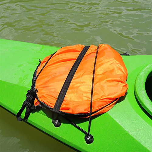 RENHAIGY Tandem Clear Kayak Wind Sail Kit Downwind Paddle Popup Board Inflatable Foldable Canoe Boats Accessories 42 Inches Durable Surfing Easy Setup Deploys Quickly Compact Portable