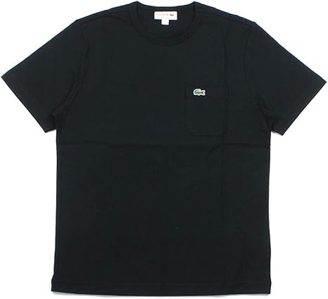 Amazon ラコステ ポケットtシャツ ベーシッククルーネックtシャツ ブラック 031 2 レディースm L メンズxs Tシャツ カットソー 通販