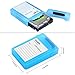 EAXER [5-Pack] Hard Drive Disk Protective Box Shockproof Anti-Static Storage Case for 3.5 Inch HDD - Green/Red/Gray/Blue/White