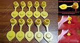 10-Pack New Yellow Air Breather VENT CAPS with Retaining Lip - Super Easy to Install on Gas Can for a Faster Smoother Pour GALLON FUEL DIESEL KEROSENE JUG BLITZ MIDWEST SCEPTER WEDCO BRIGGS & STRATTON