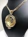 Gold Plated Coin Centenario Mexicano Moneda 50 Pesos Eagle Pendant Chain CZ Oro Cadena 26”
