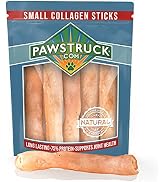 Beef Collagen Sticks for Dogs, Long Lasting Chews for All Breeds, 5-Count Bully Sticks and Rawhid...