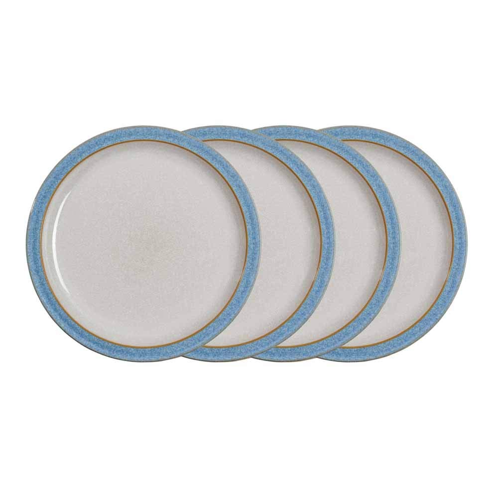 Denby Elements 4 Piece Dinner Plate Set, Blue Amazon.co.uk Kitchen & Home