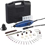 Holife Rotary Tool Kit with Flex Shaft Variable Speed, 4 Attachments, 116 Accessories and Suitcase, Multi-function Rotary Tool for Routing, Metal Cutting, Wood Carving, Jewelry Drilling, and Polishing