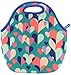 Built NY Gourmet Getaway Neoprene Lunch Tote, 12 in, Colors of Love Aqua