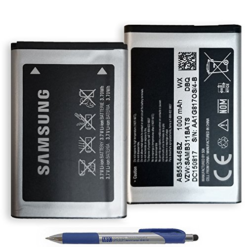 Original Official Samsung AB553446BZ Battery 1000mAh - Li-on 3.7Wh For Gusto 3 SM-B311V with MKK Exclusive Stylus Pen (Sealed Pack New) Original Official Samsung AB553446BZ Battery 1000mAh - Li-on 3.7Wh For Gusto 3 SM-B311V with MKK Exclusive Stylus Pen (Sealed Pack New)