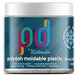 Polydoh moldable Plastic, 105°F Low Temperature Version, 16oz tub [Low Temp Polymorph, plastimake]