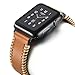 KARTICE Compatible with Apple Watch Band 44mm Series 5 Leather Bands for iWatch 4 3 2 1 Men Women Handmade Vintage Replacement Strap (Brown 44mm/42mm)