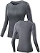 NELEUS Women's Compression Shirt Grey,Blue
