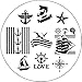 Born Pretty Nail Art Stamping Plates Template Image Plate Sailors and Sea Sailing Theme BP33