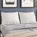 White Goose Feather Gusset Pillows, Double Stitching Rhombic Quilting Pattern, Double Thick Cotton Fabric Cover, King Size, 2 Pack