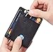 Travelambo RFID Front Pocket Minimalist Slim Wallet Genuine Leather Small Size (Stark Black)