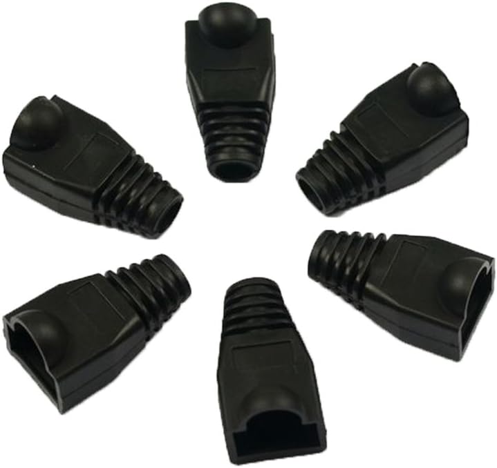 qianzhi 20PCS RJ45 Boots Cover Soft Plastic Ethernet Network Plug Sheath Cable Ends Plug Connector Cover Boots Cap