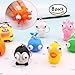 8 Pcs Raised Eyes Doll Anti Stress Ball Vent Animal Keychain Squeezing Toys