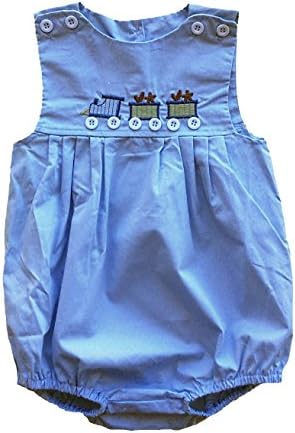 Baby Boys Train Applique Bubble Romper (24 months)