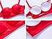CHERRY CAT Vintage Polka Dot High Waisted Swimsuits Bikini Set (Red&Black,L)