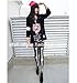 PATTONJIOE Skeleton White Bone Tattoo Socks Pantyhose Stocking Tight Nice Black