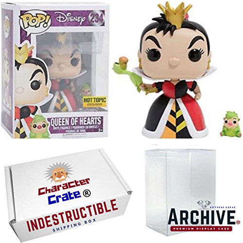 Funko Pop! Disney Queen Of Hearts and Hedgehog Croquet, Alice In Wonderland, Hot Topic Exclusive, Concierge Collectors Bundle Vinyl Figure