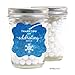 Andaz Press Birthday Fancy Frame Gift Tags, Thank You for Celebrating with Us, Frozen Snowflake, 24-Pack, for Blue Winter Christmas Holiday Gifts Snowflake Gift Tags Thank You Christmas Tags