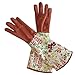 Leather Rose Gardening Gloves Women Long Pruning Sleeve Gardening Gloves Thornproof Mother or Grandma Gardening Gifts YLST01