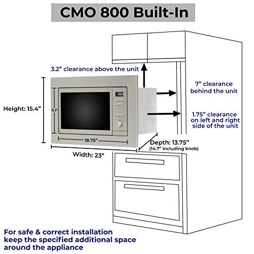 Equator 0.8 cu.ft. Built-in Combo Microwave + Oven