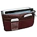 Women Travel Insert Handbag Organizer Purse Large Liner Organizer Tidy Bag - Wine
